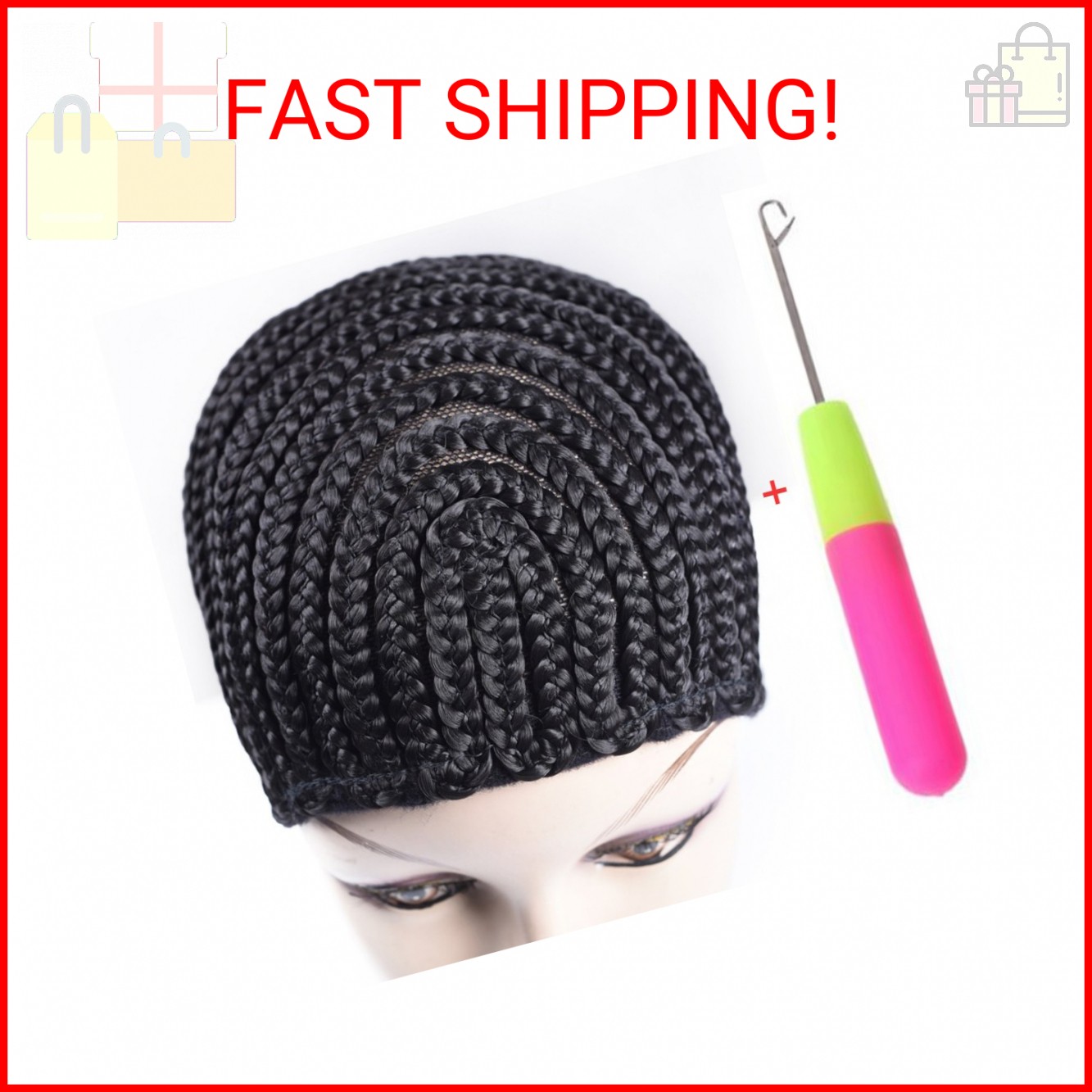 Refined Braided Wig Caps Crotchet Cornrows Cap For Easier Sew In Caps for Making