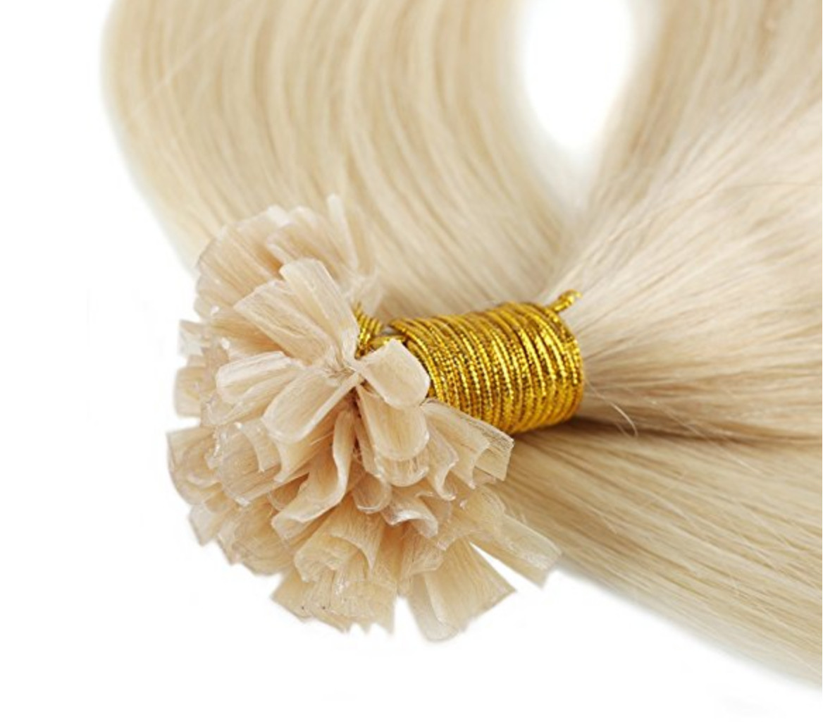 Fusion U TIP Bonds pre bonded NAIL hair extensions LUXURY real human REMY hair