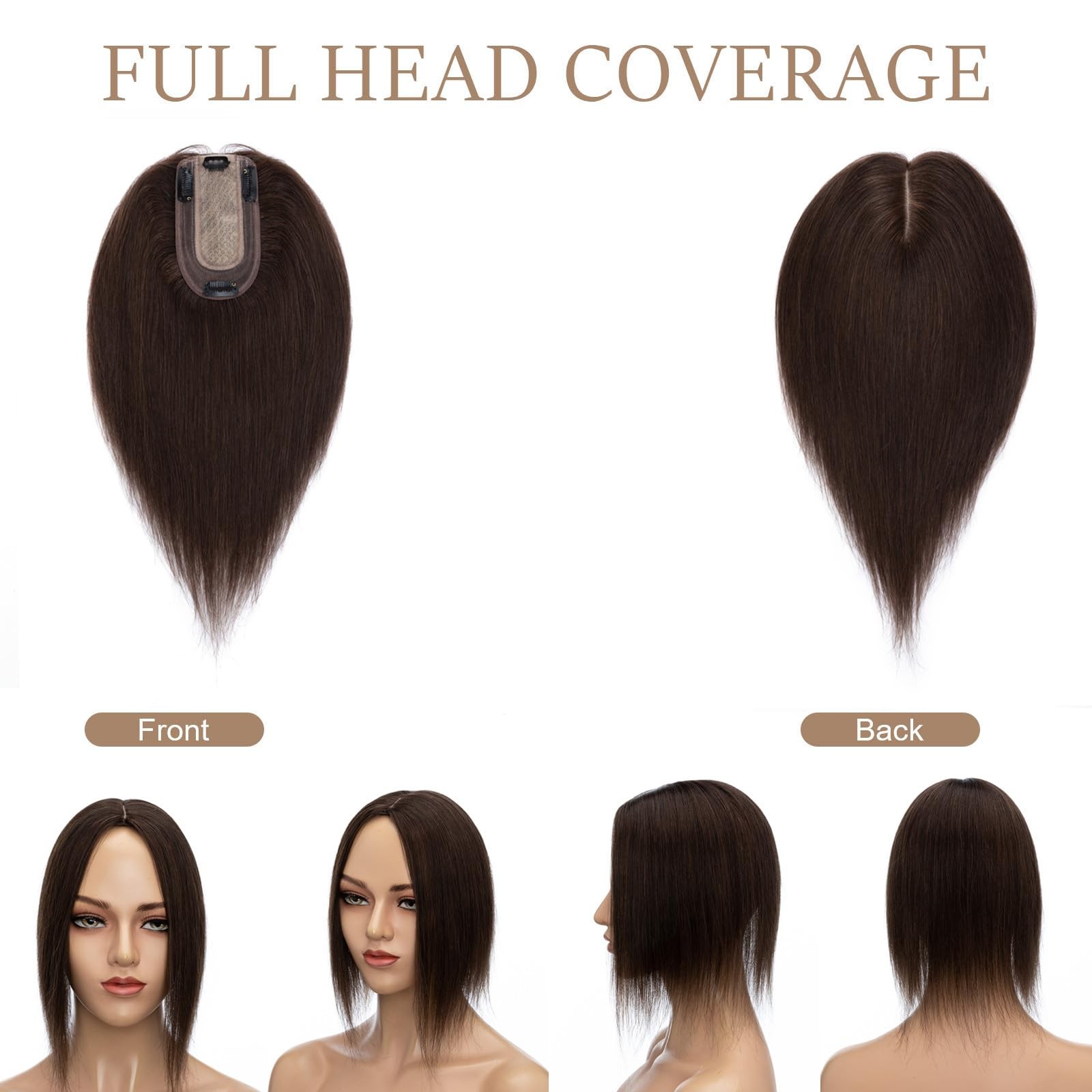 Rich Choices Hair Toppers For Women Real Human Hair No Bangs 100 Human Remy
