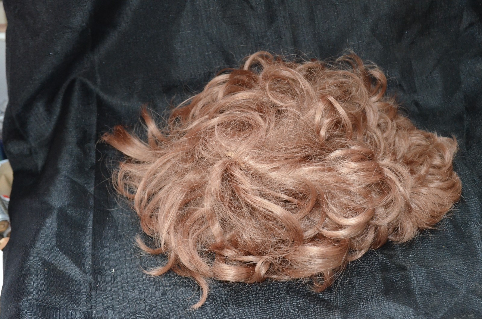 Vintage KaneKalon Wig Strawberry Blonde Short Curly Hair Hong Kong Antique Hair