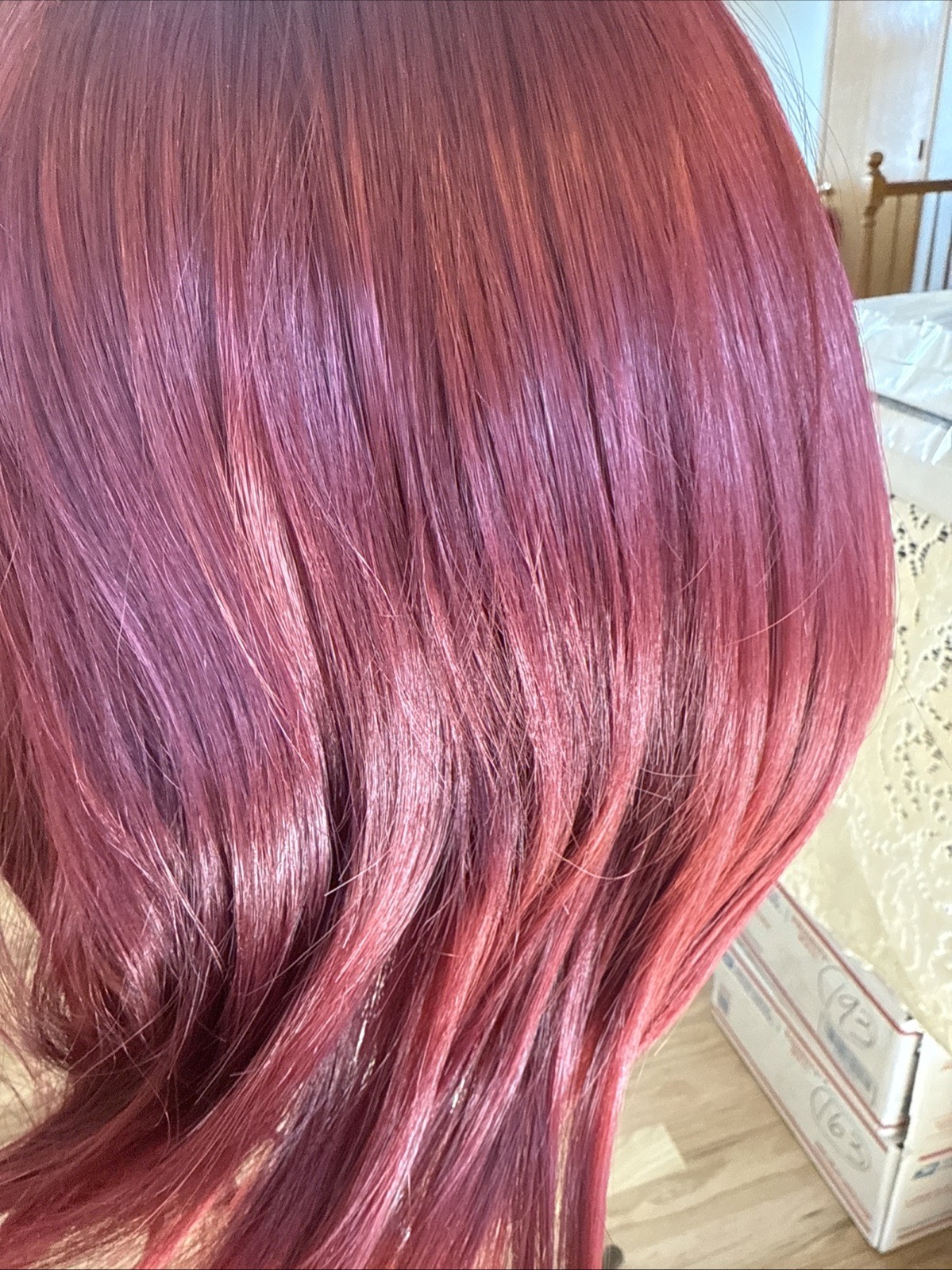 Aisi Lace Straigh Cut Auburn/pink Lace Front Wig Standard 118/39a 12”72