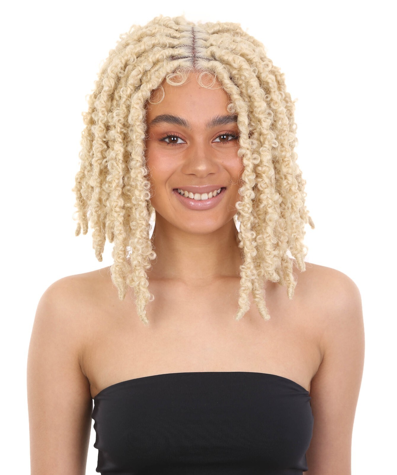 LUXLUXE Daisy 12.5″” Bomb Butterfly Locs Wig with 4×5-inch HD Lace”, BLB-0159