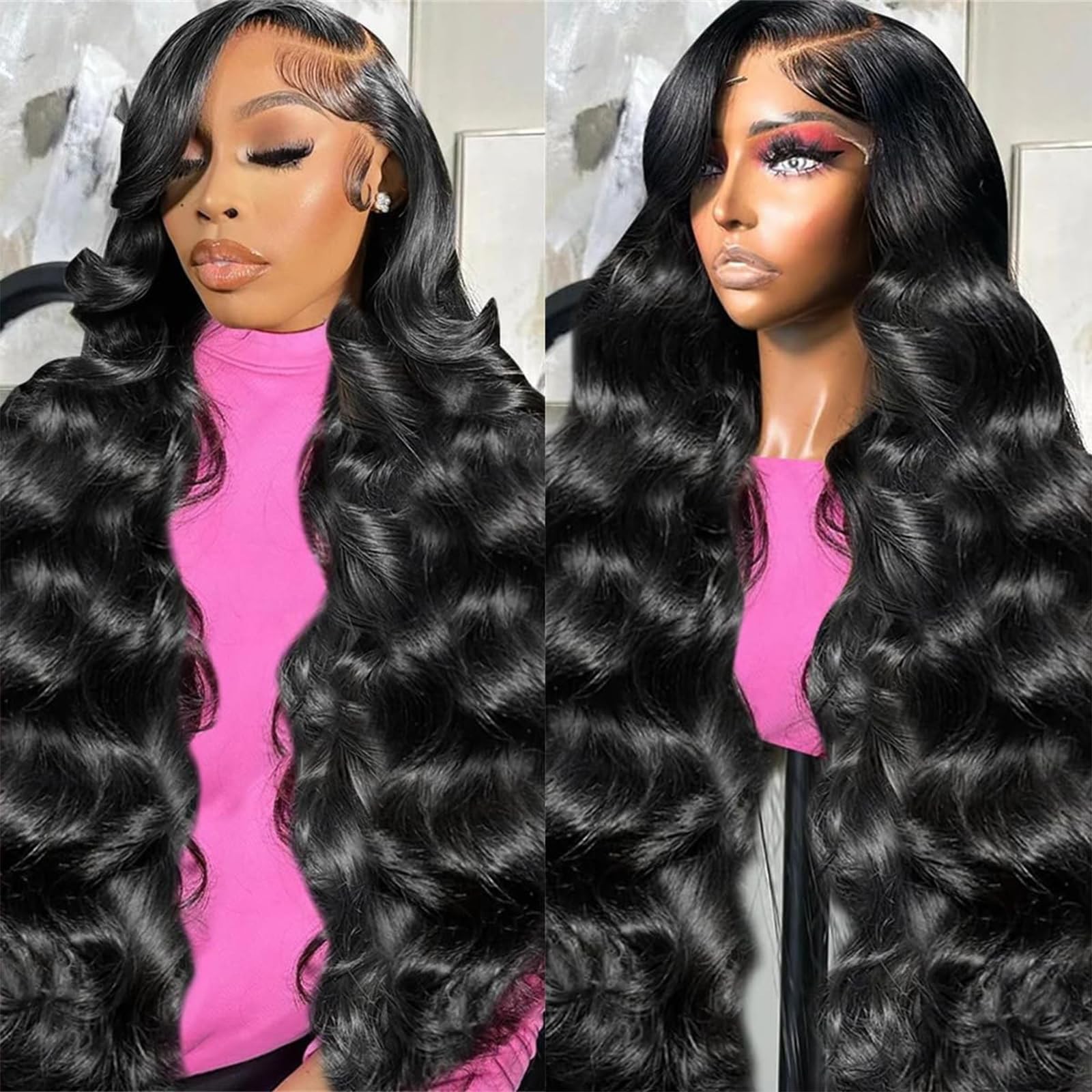 Skygrow 13X6 Body Wave Lace Front Wigs Human Hair Wig 250 Density 15A Raw Hd