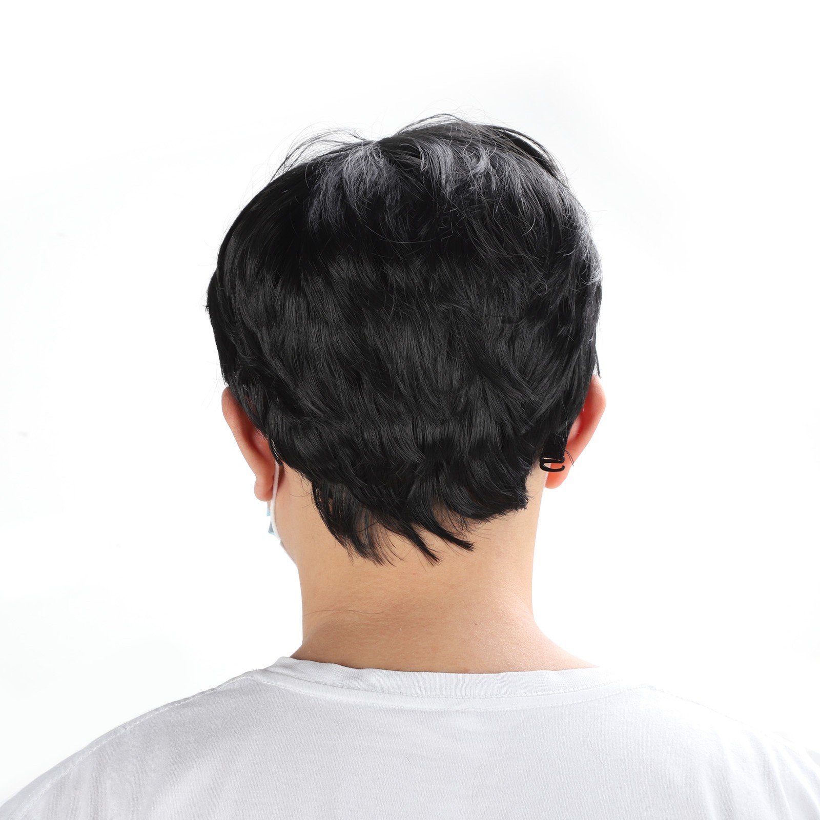 Men’s Short Wig Fluffy Natural Fashionable Comfortable Wear False Hair Wig For