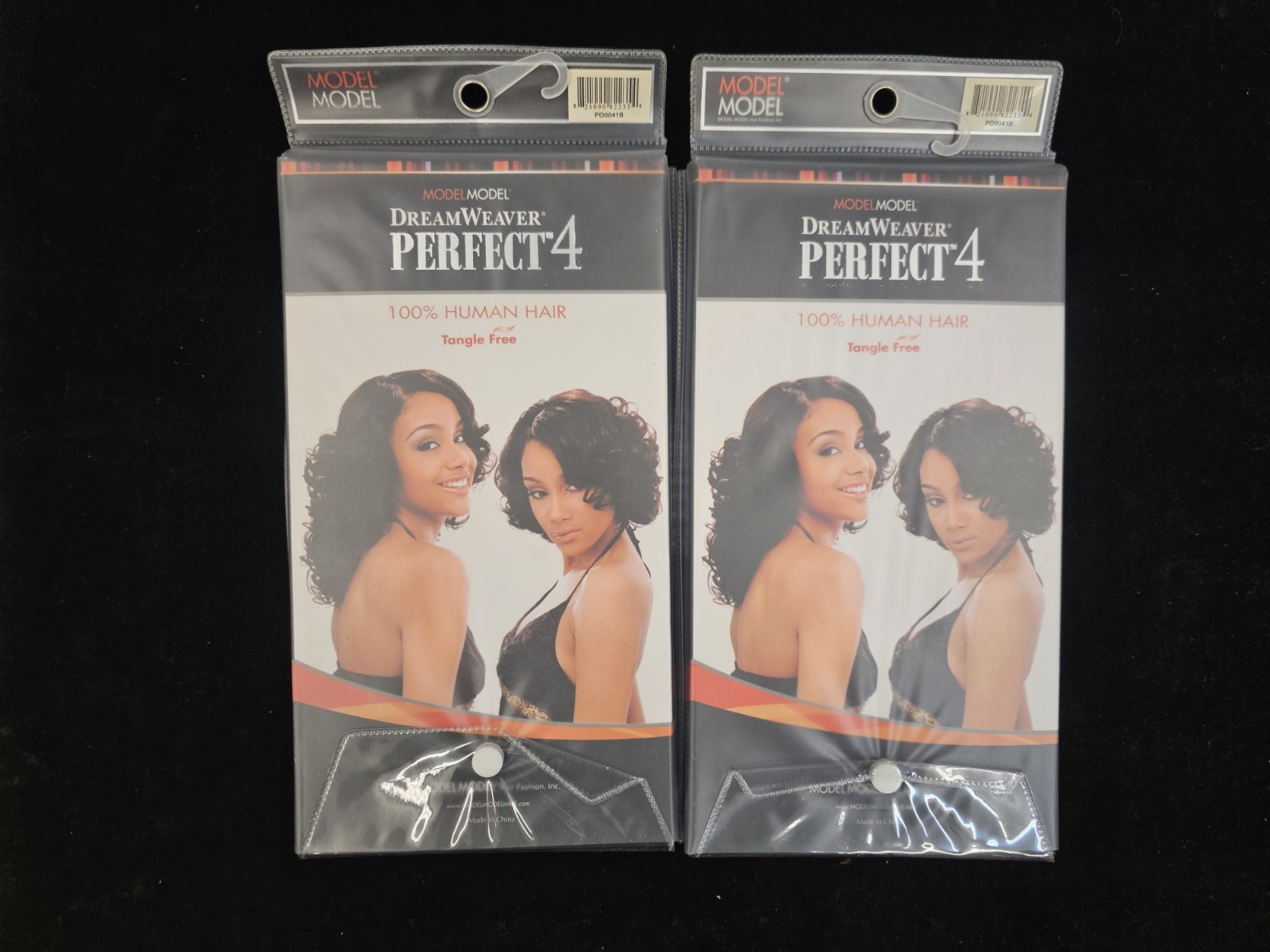Lot Of 2 Dreamweaver 100% Human Hair – SOHO CURL 4pcs- Color 1B /MODEL MODEL
