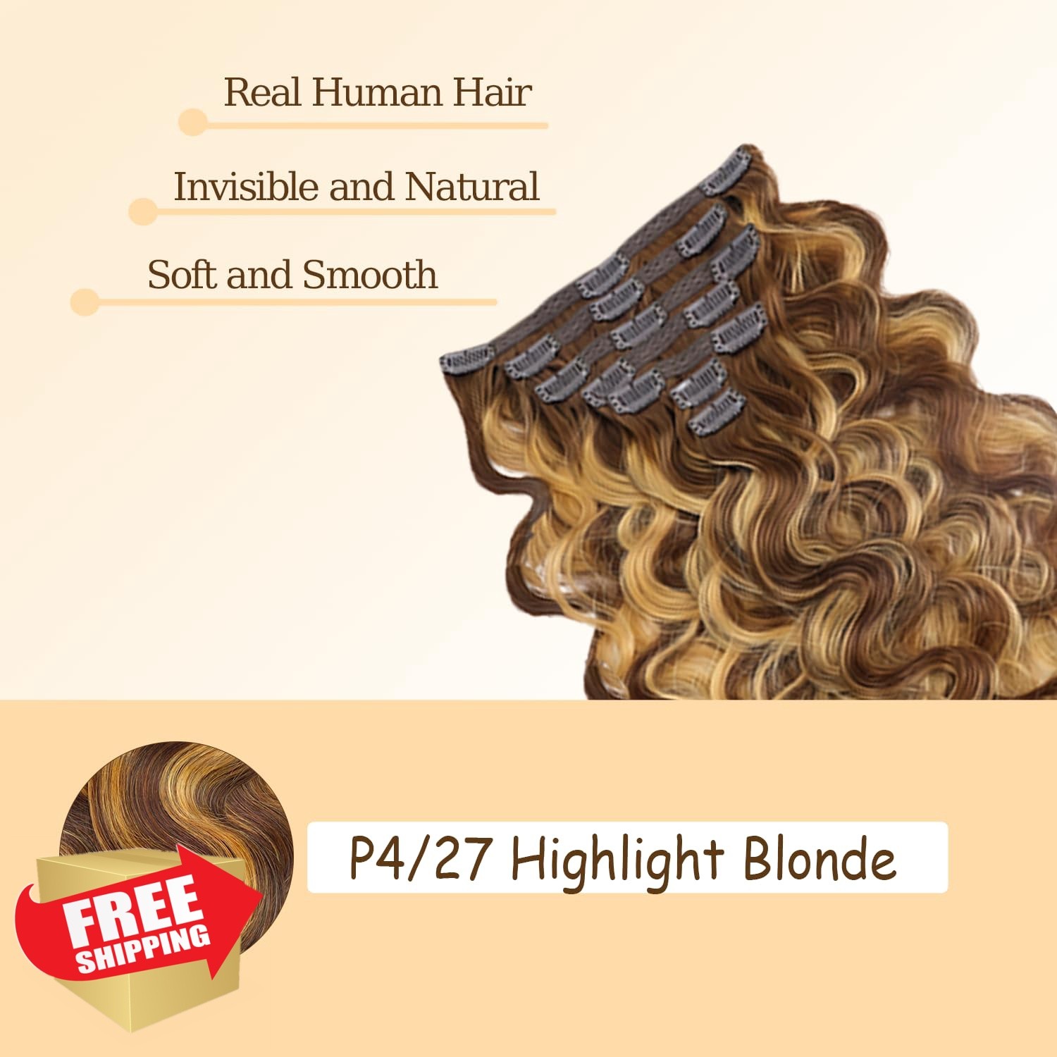 Poutpoutm P4/27 Highlight 22in 120g 7pc Wig
