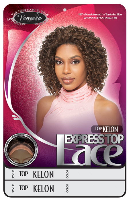 TOP KELON – VANESSA SYNTHETIC LACE FRONT WIG HEAT WAVE MEDIUM WATER DEEP CURL