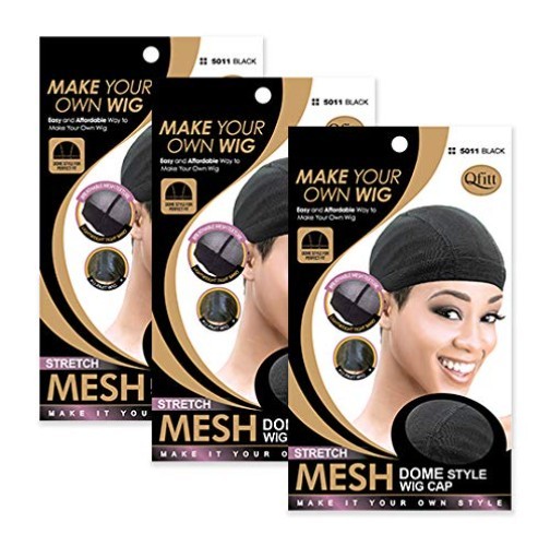 3 Pack Mesh Dome Style Wig Cap 3 Count Pack of 1