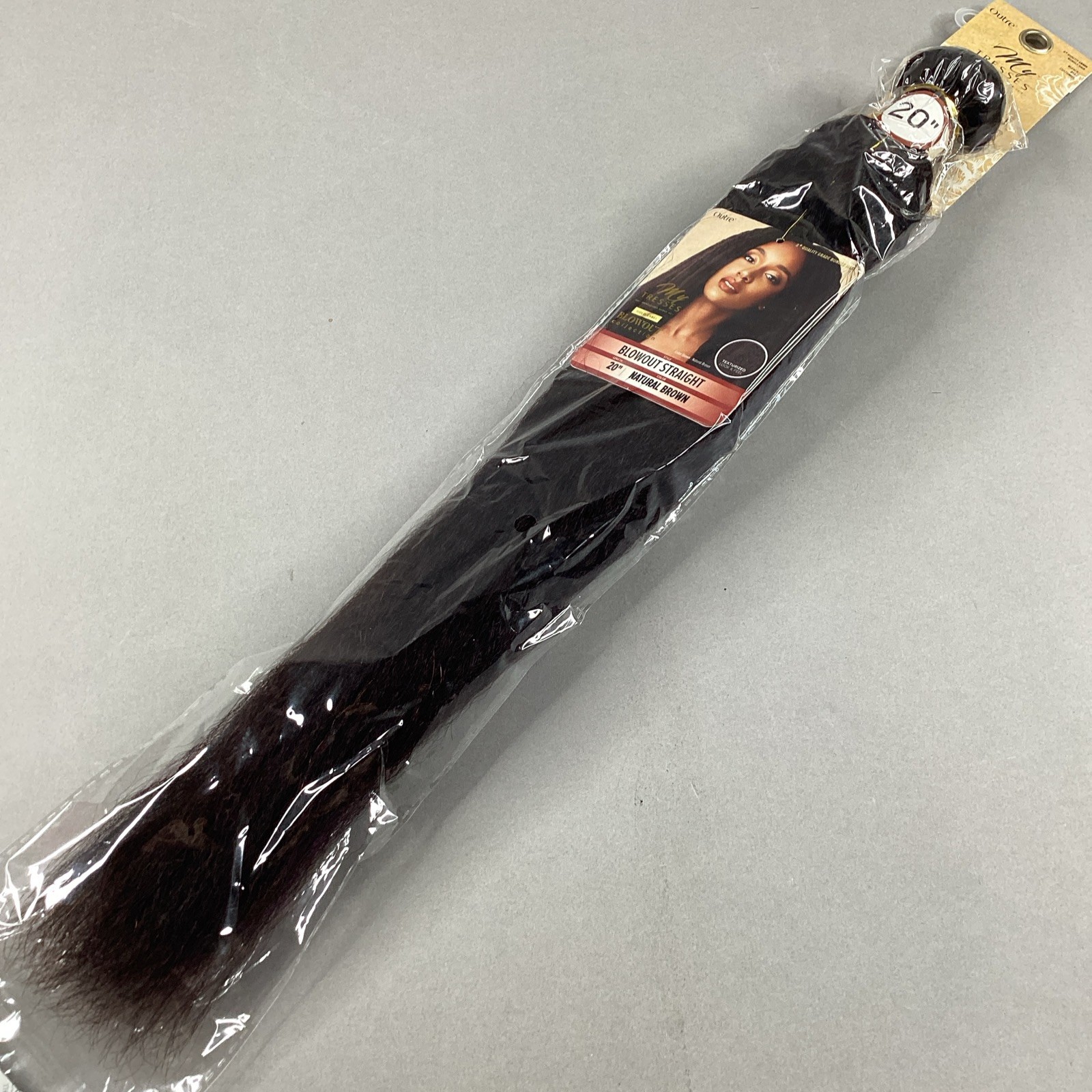 Blowout Straight 20” Natural Brown 100% Unprocessed Human Hair Extensions