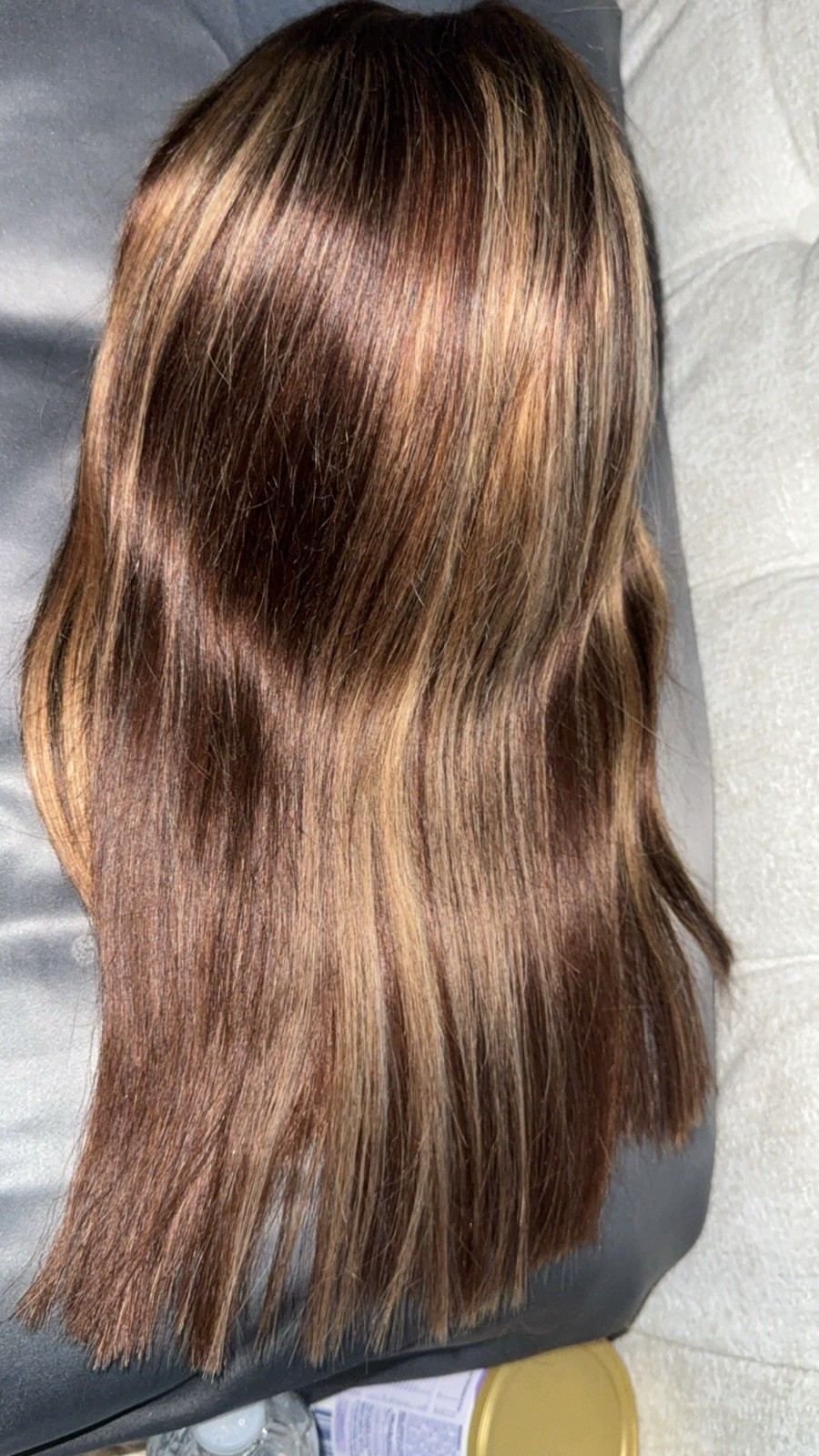 14inch Hair 13×6 Lace Front Human Hair Wig Deep Wave Brown/Blonde