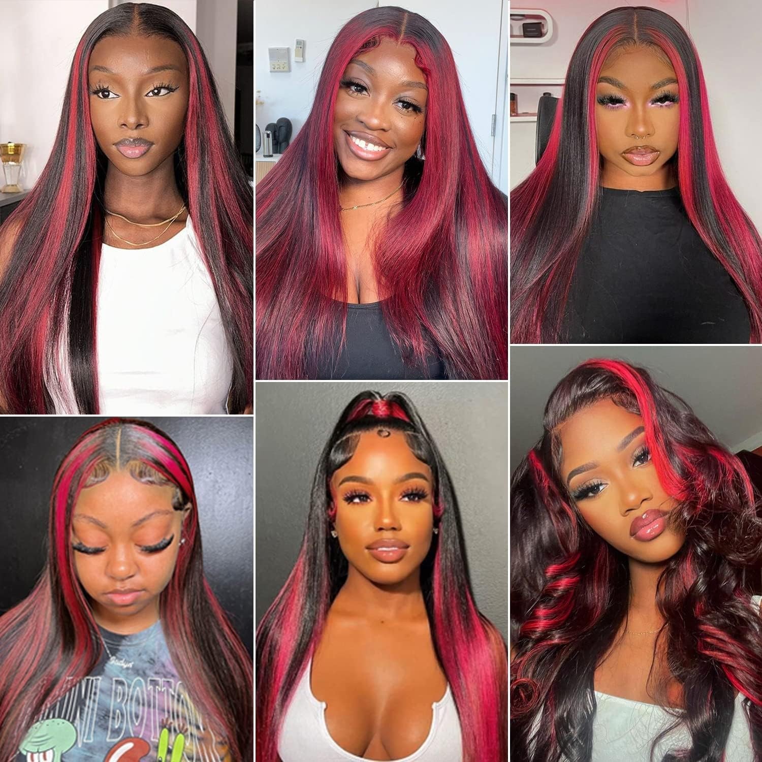 Peenoll Burgundy Body Wave Human Hair Bundles22 24 26 Inch P1B/99J Human Hair