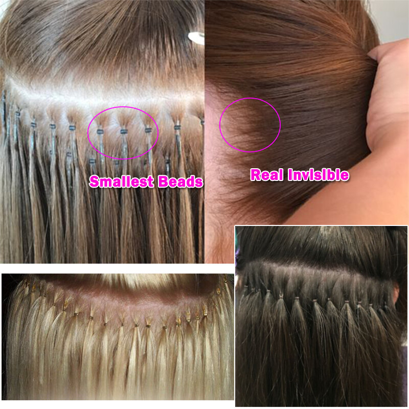 3MM 5MM 6MM Micro Ring I Tip/Micro Loop Ring Hair Extension Nano Beads Silicone