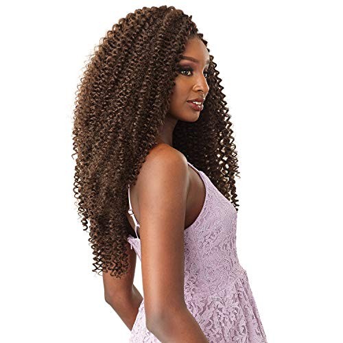 Lulutress Crochet Braiding Hair – Water Wave 18 Inch Fully Folded 2 DARKBROWN