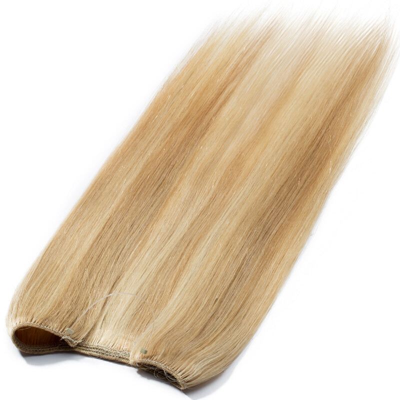 Thick Wire Hair Extensions Flip In 100% Remy Human Hair Hidden One Piece Weft US