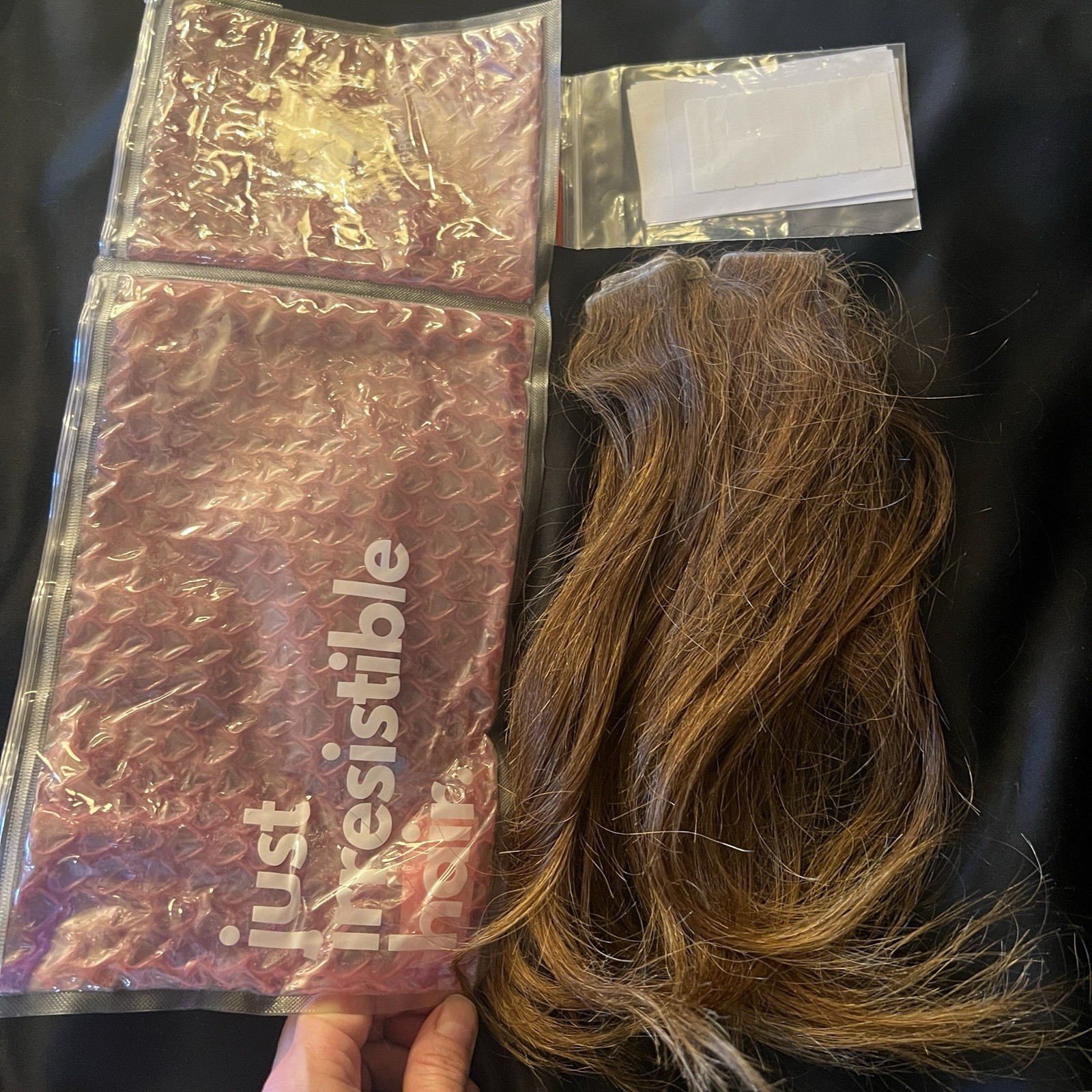 Irresistible Me 100% Remy Tape In Human Hair Extensions 14” Golden Brown 50g
