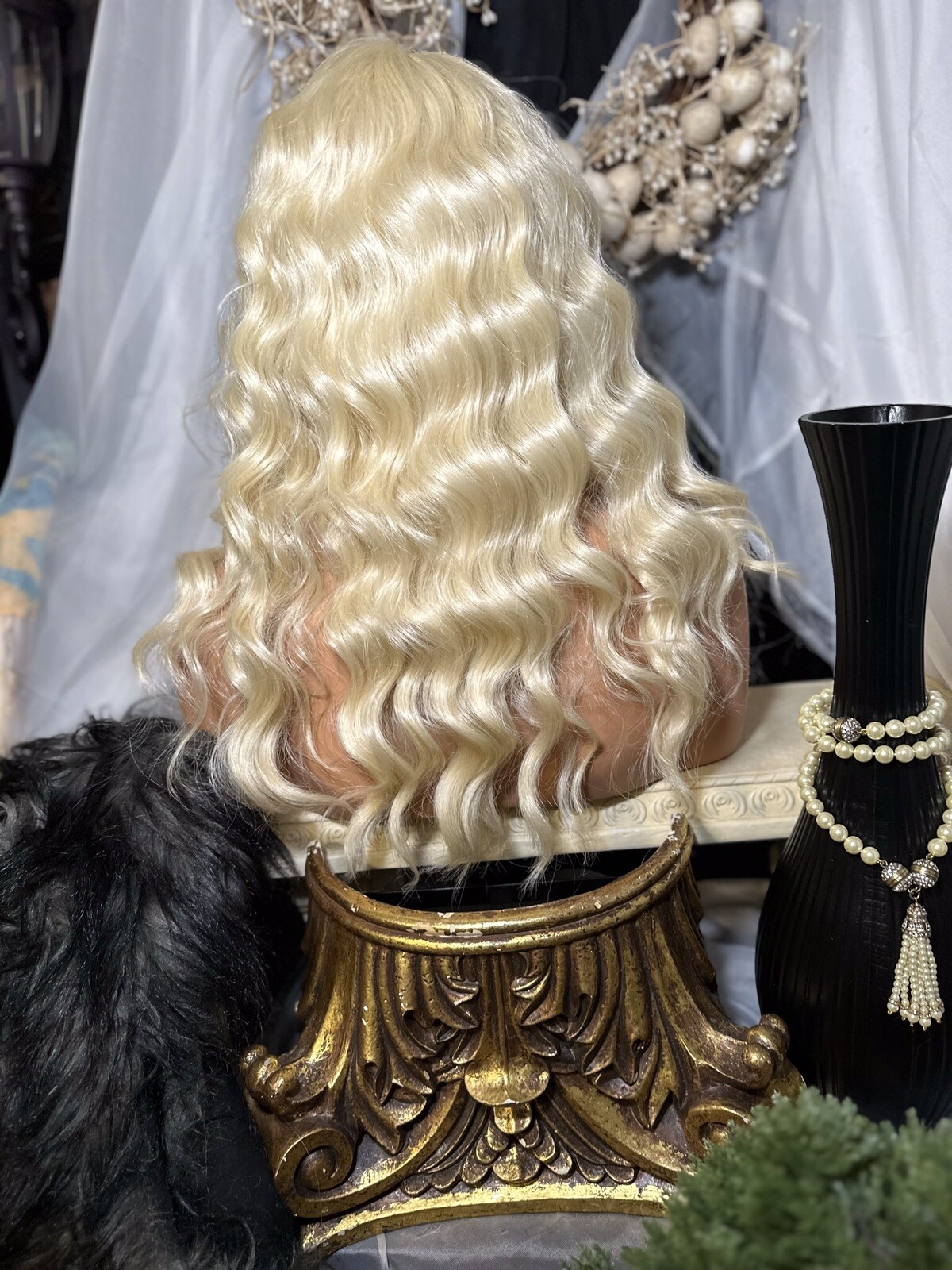 BEAUTIFUL 22” LONG, WAVY, 613 BLONDE, SOFT, HD LACE FRONT W/DEEPER 5”PART WIG💕