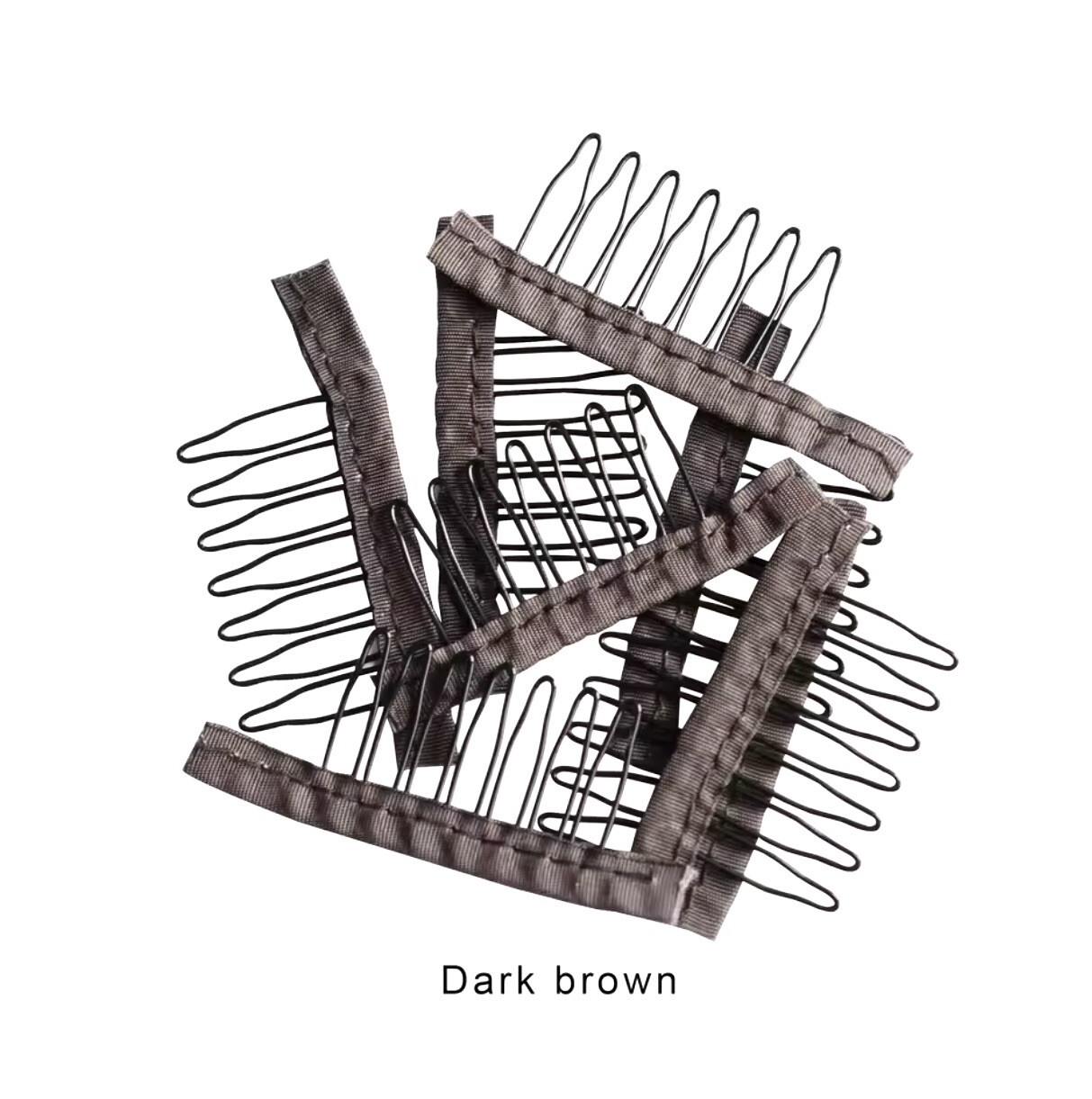 Dark Brown Wig Combs For Hair Wig Making 10 Count