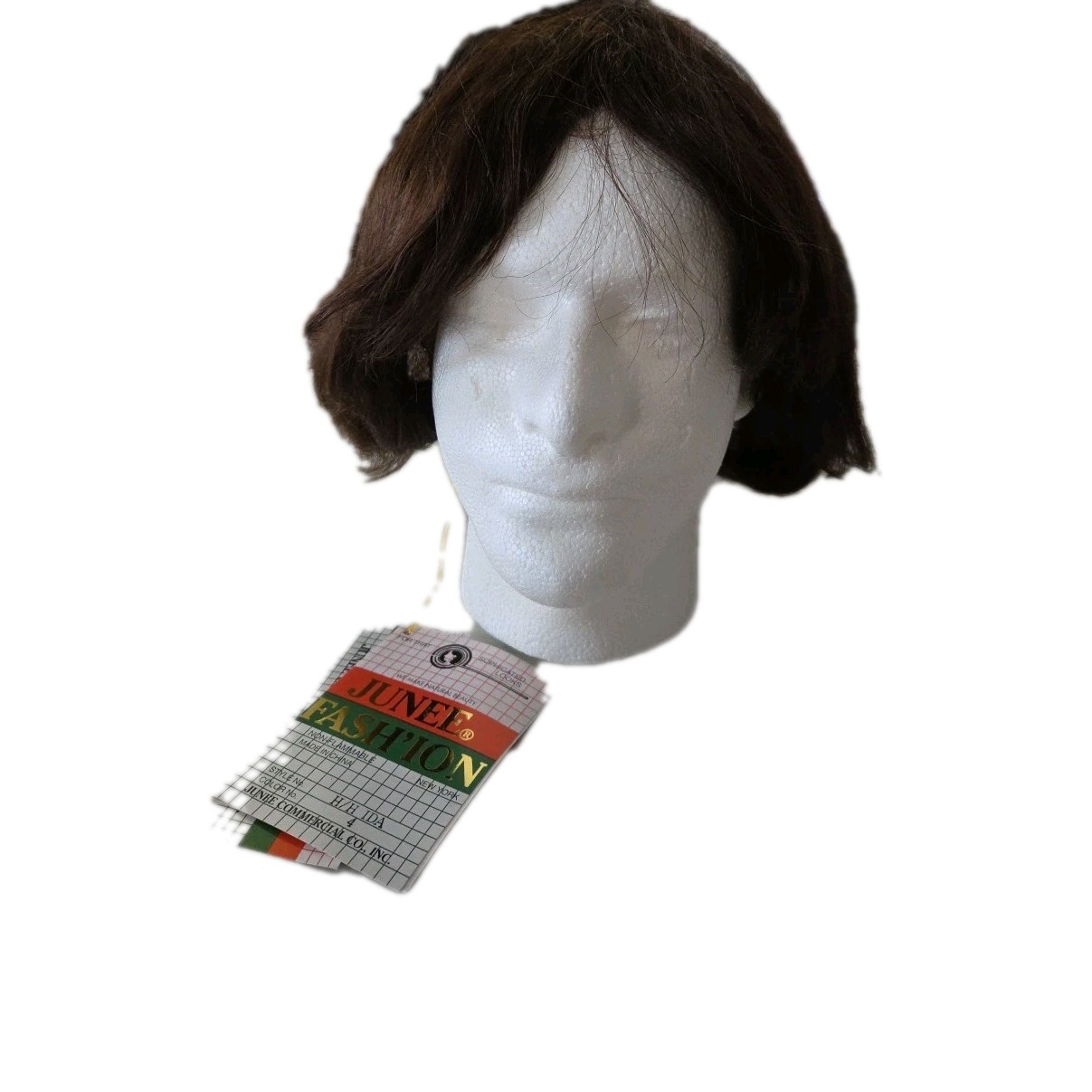 Junee Fashion Synthetic Wig NOS Straight Short 1980s Brown