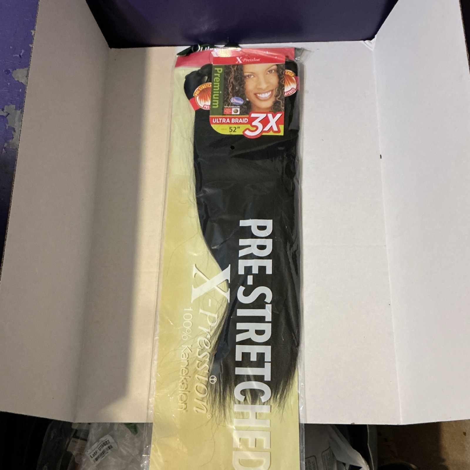 Outre X-Pression Pre-Stretched Synthetic Braid Hair Extension 52in Black