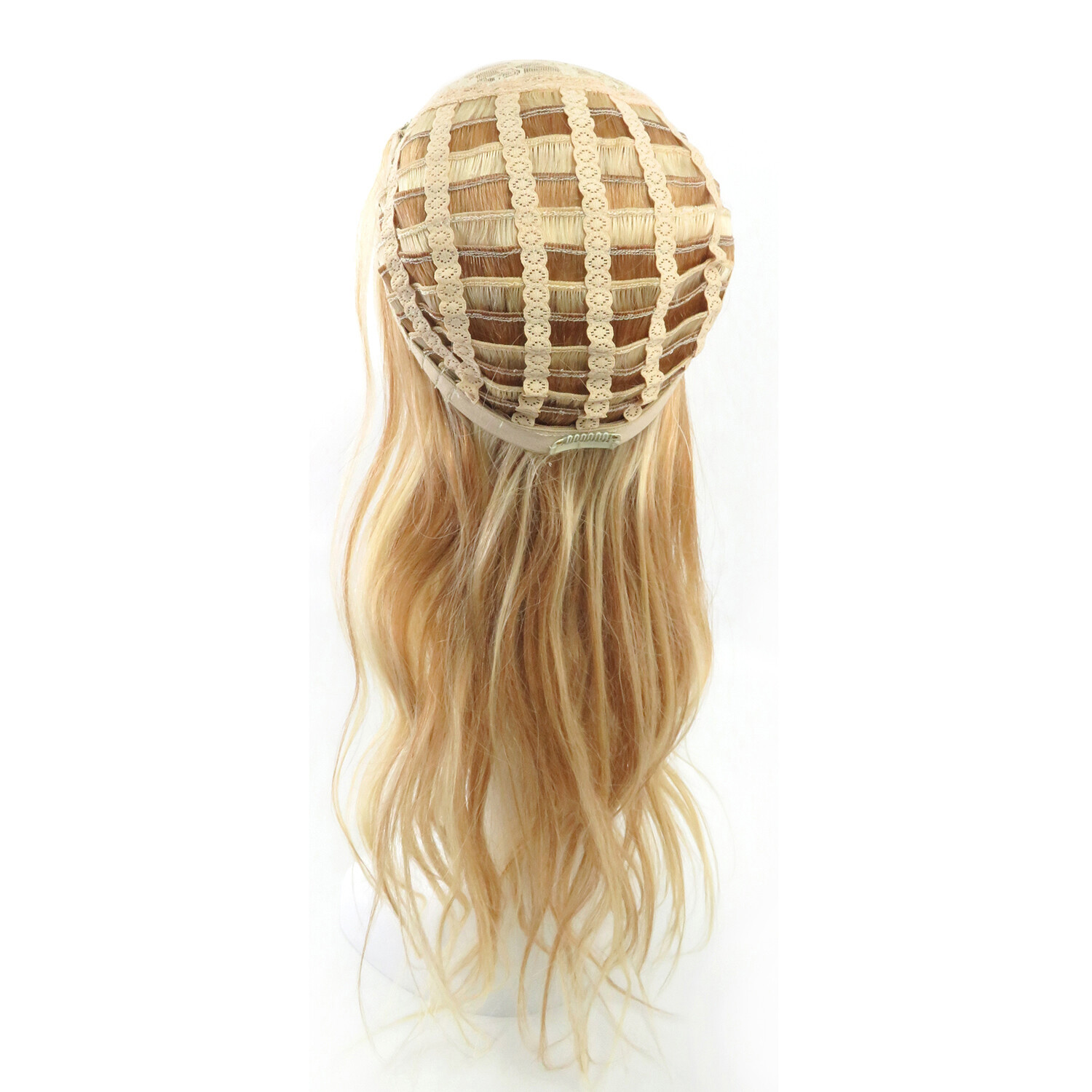 8A Brazilian Body Wavy Hair Remy Human One Piece 3/4 Half Wig Machine Weft Cap