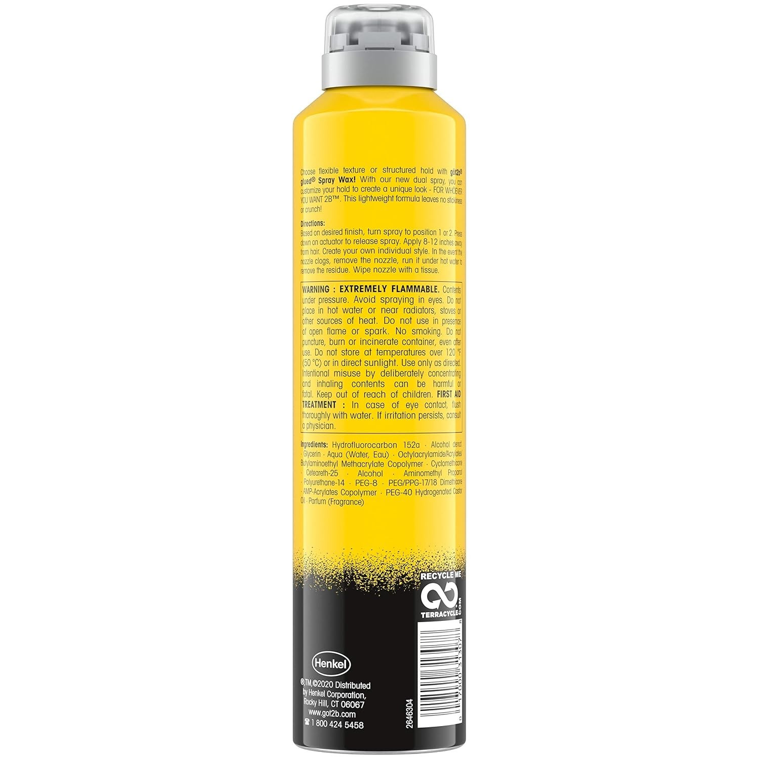 Got2B Glued Spray Wax with 2-in-1 Dual Nozzle, 8 oz