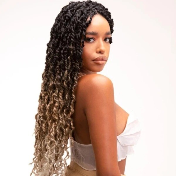 boho passion twist crochet hair 26 inch, 20 strands