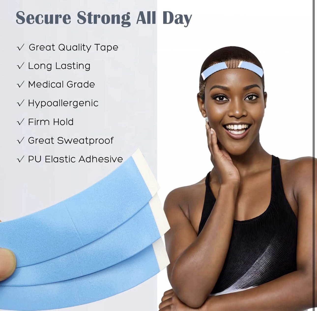Terrifees Firm Hold Wig Tape 36 Pc