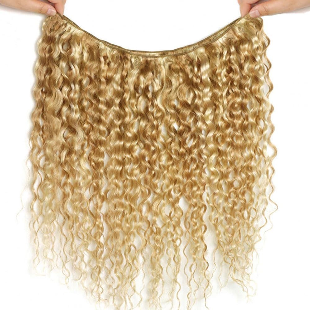 Wuvusnm 22 24 26 Inch P27613 Human Hair Bundles Blonde Curly Bundles Human Hair
