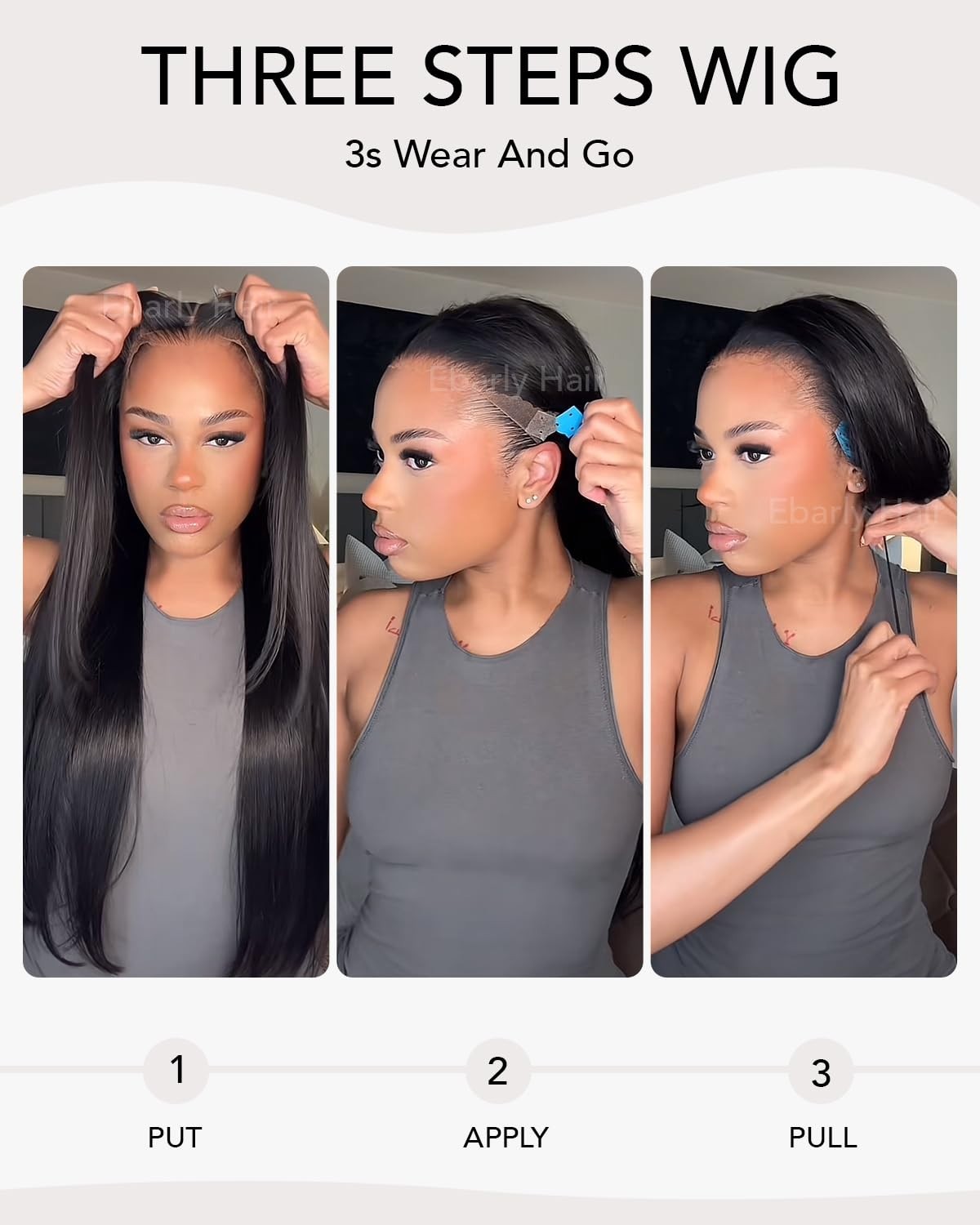 13×6 HD Lace Front Wig, 200 Density Straight Human Hair, Pre-Plucked, 26 Inch, G