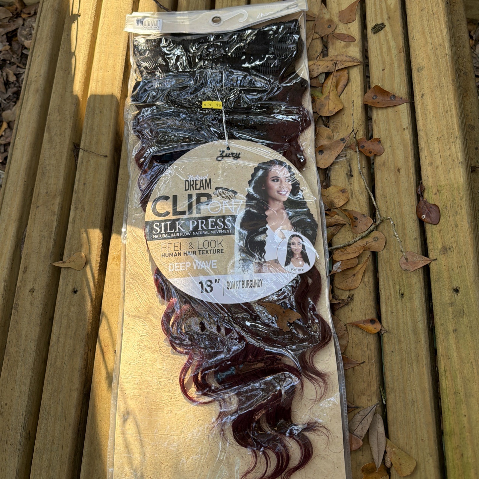 Silk Press Clip On Wig Zury Deep Wave 18 Inch Nd Clip Deep Wave 18 Inch Som Rt B