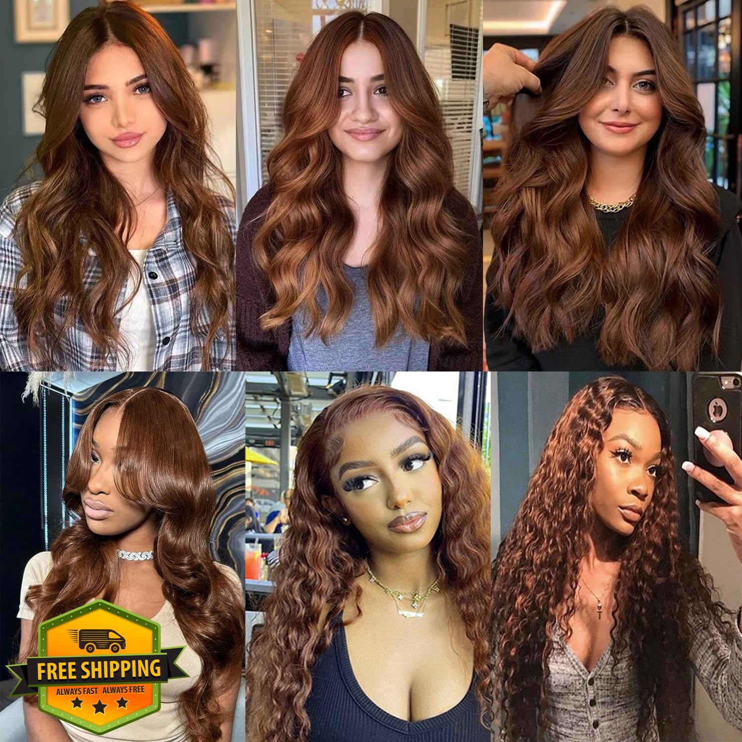 GtaiiReu Brown Bundles 14 16 18 Inch #30