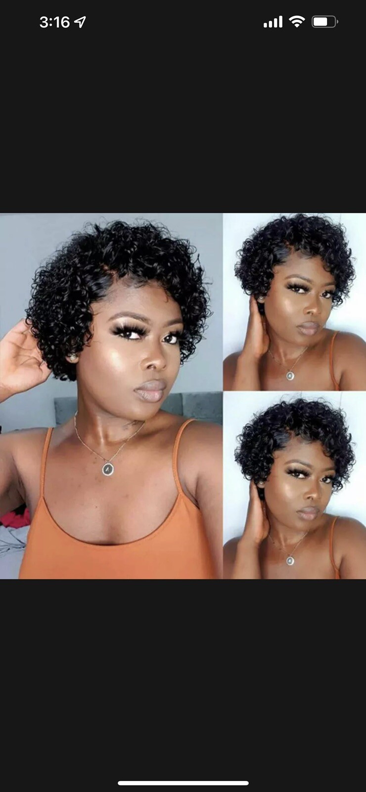 human hair short curly lace front 13×1