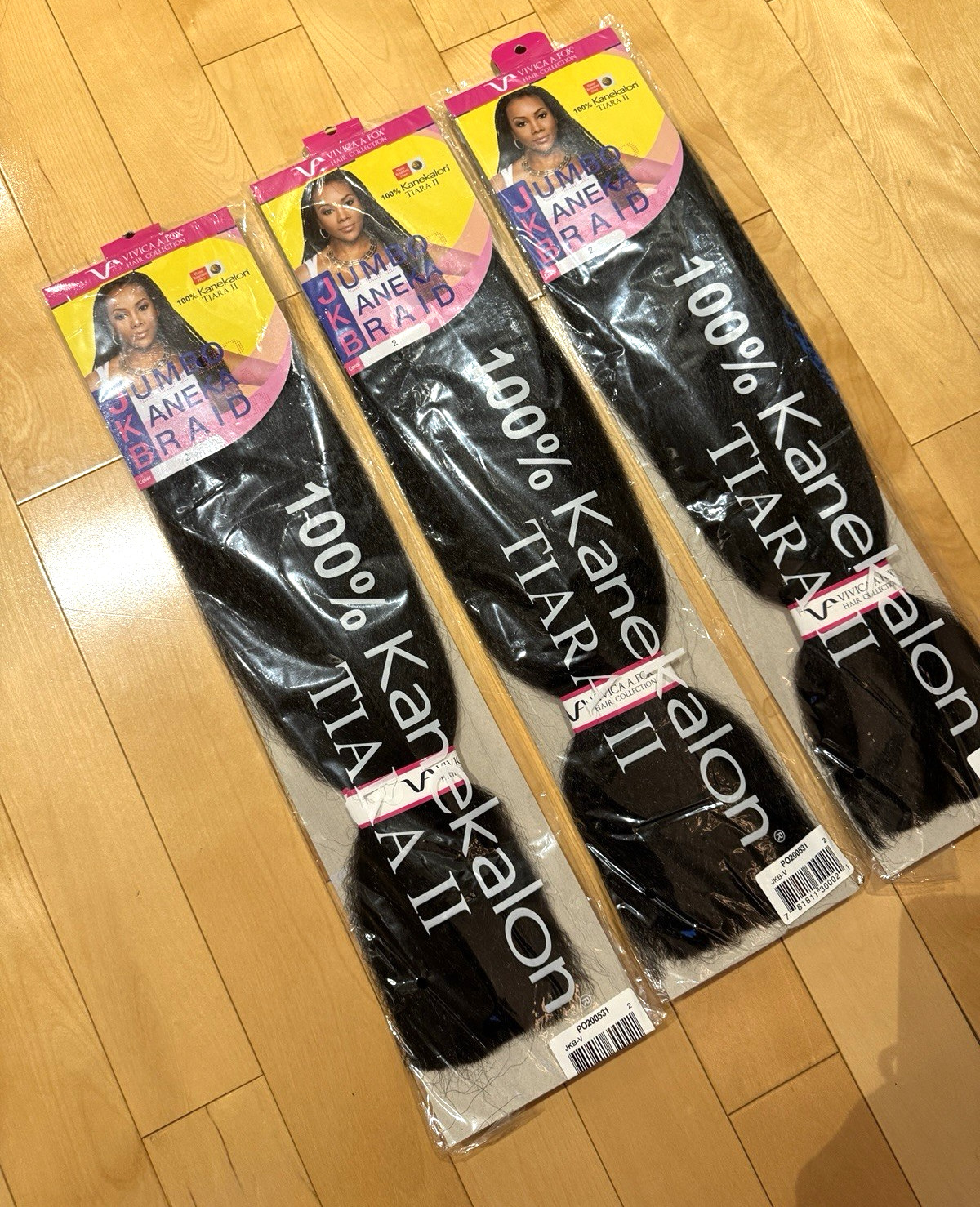3 packs – Vivica Fox JKB-V Jumbo Kanekalon Braiding Hair COLOR 2 DARK BROWN