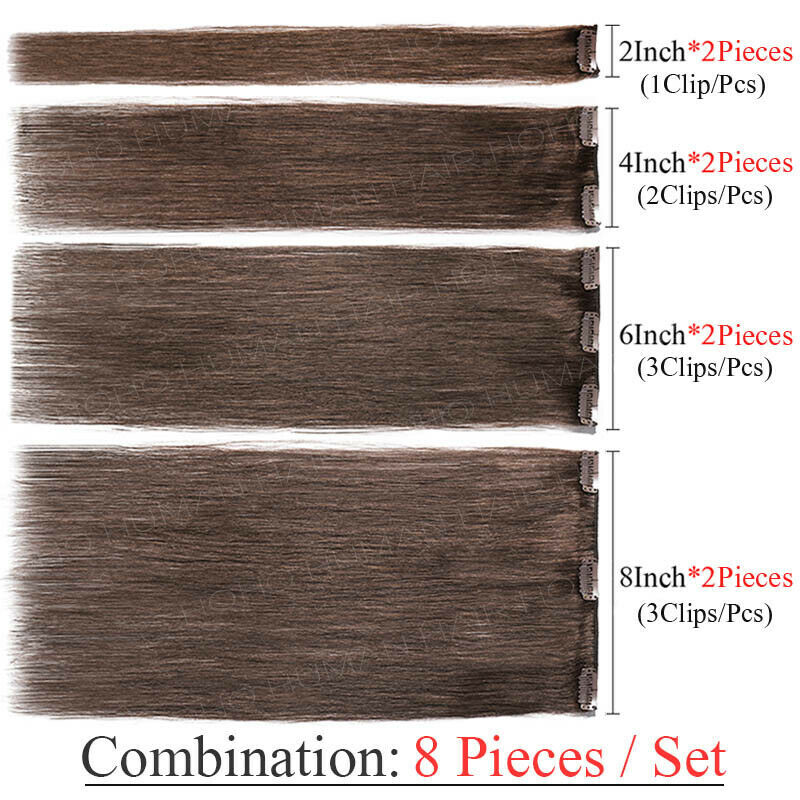 CLEARANCE Clip In 100% Real Human Remy Hair Extensions Full Head Highlight LONG