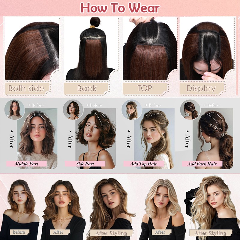 Real Remy Human Hair Extensions 6pcs Single Mini Clip in 10 inch 12 inch 14 inch