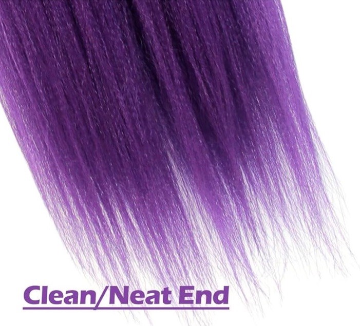 NEW 4 PACK 24” Pre Stretched Braiding Hair Extensions DARK PURPLE (90g/Pack)