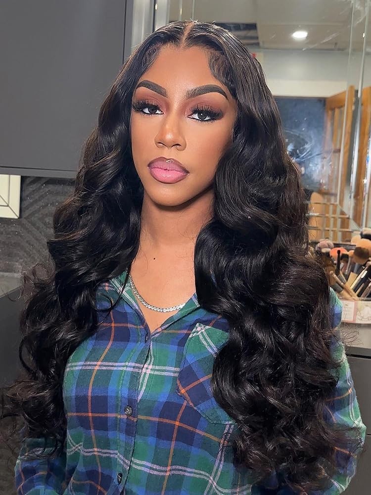 18 Inch Body Wave Lace Front Wig – Glueless, Pre-Plucked, Ready to Wear, Human H