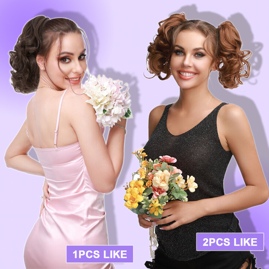 14″ Short Claw On Ponytail Hair Extensions Natural Clip Pony Tail Thick As Human