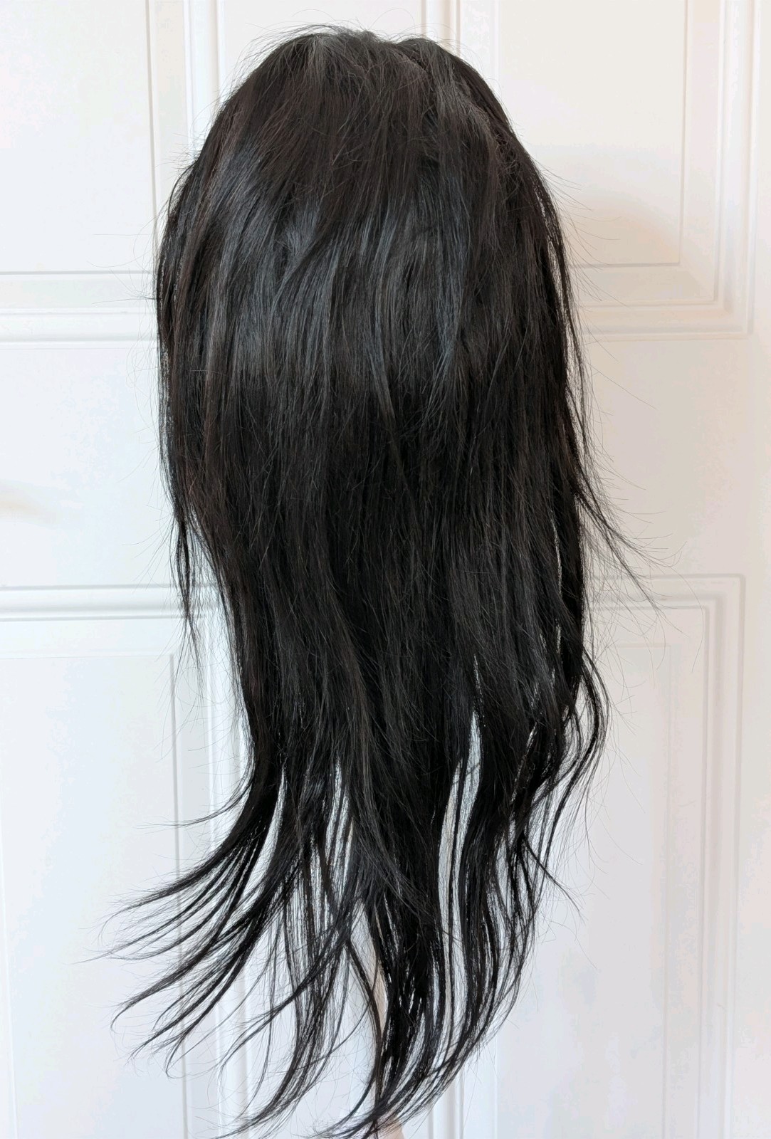 26” Straight Very Dark Brown/Black Wig Lace Front Adjustable Cap NWOT