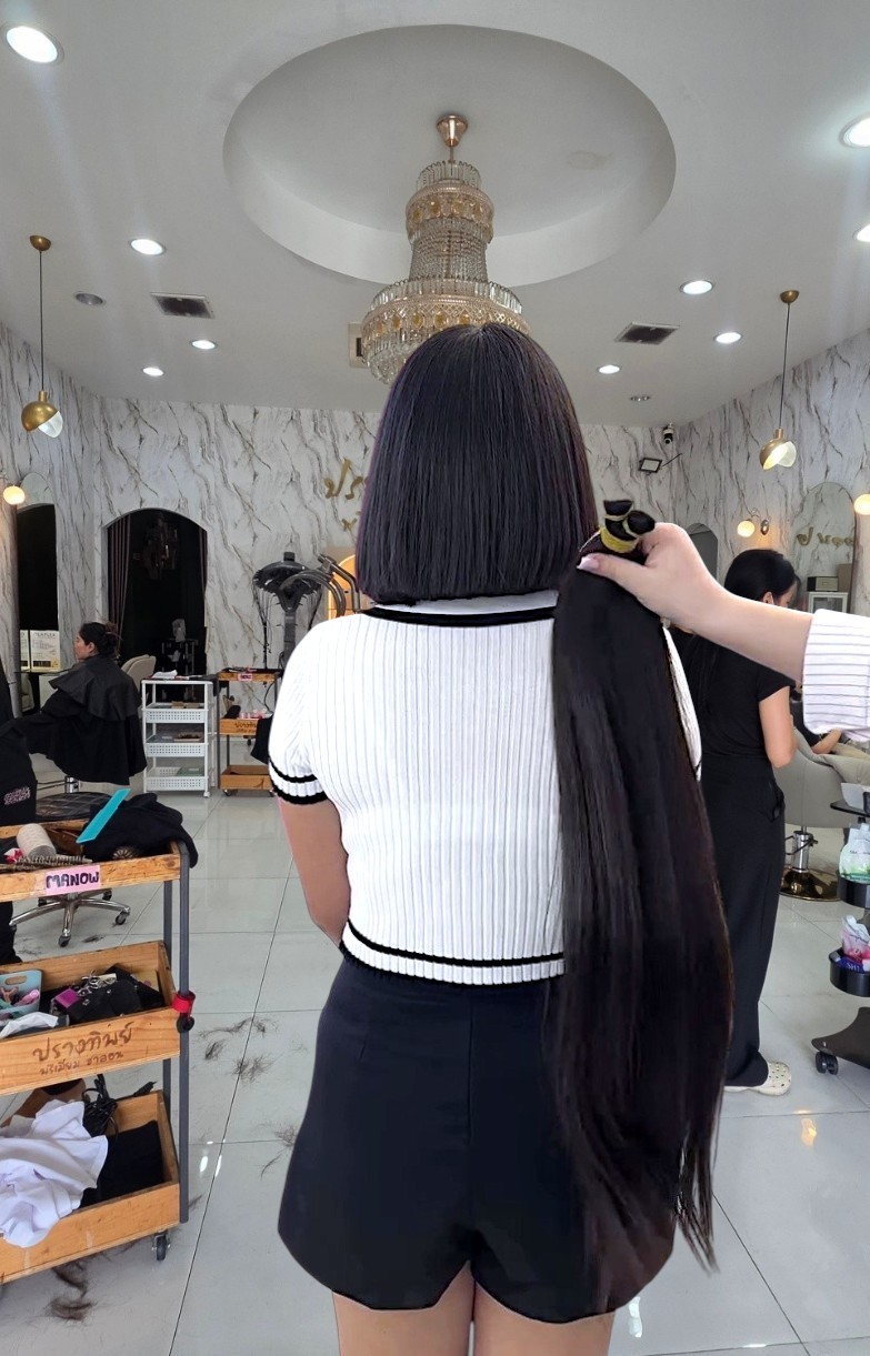 Human hair Ponytail Fresh haircut Very thick, HUGE extra SOFT ponytail 24in!