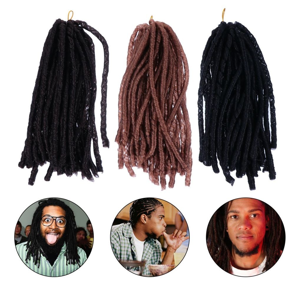 3 Pcs Universal Head-wears Dreadlock Wigs for Women