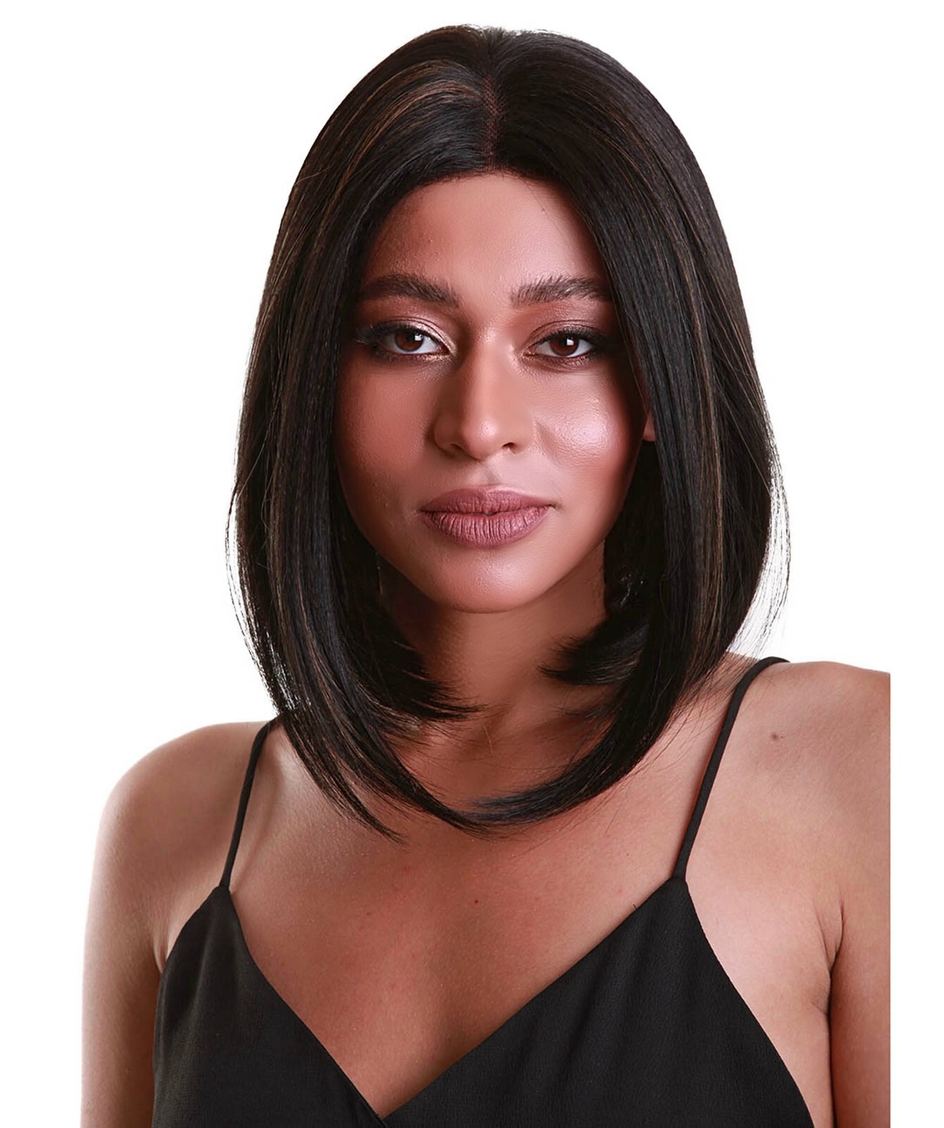Keda Straight 9.5″ Long 4X4 Hand-Tied Lace Front Wig, Good Heat Resistant Fiber