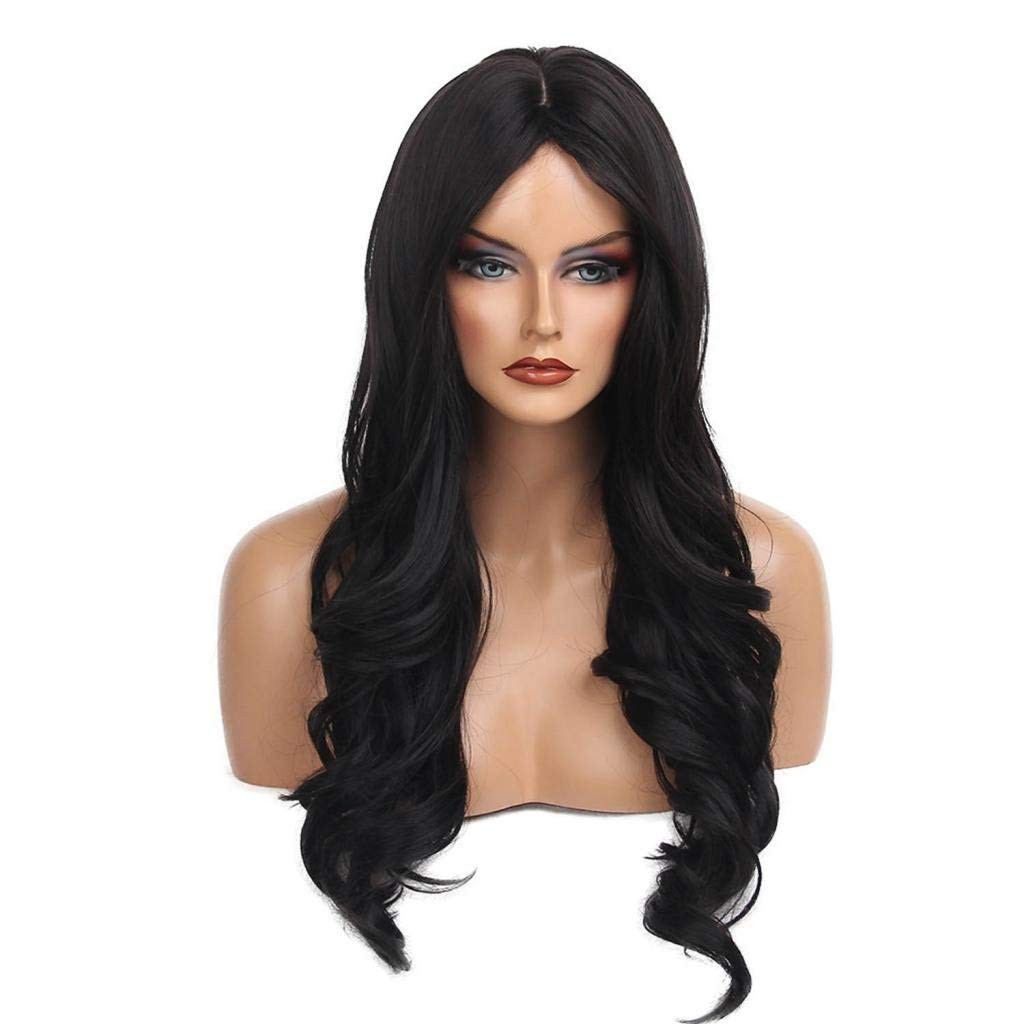 Foreign Holics Full Head Hairline Straight Wig Black Natural Look 24 Inches