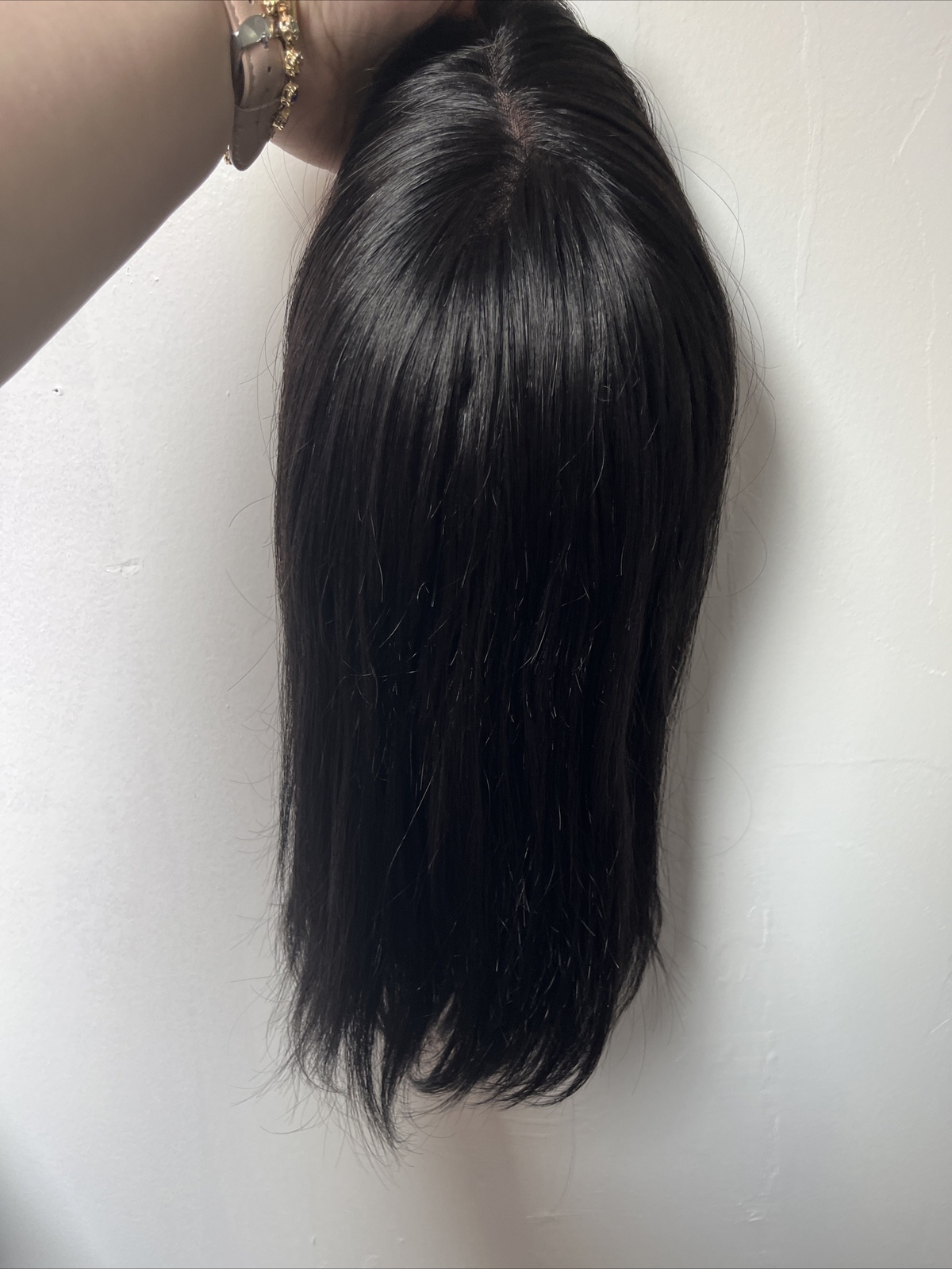 Authentic Bellami Jet Black Human Hair Lace Front Hand Tied Wig Long