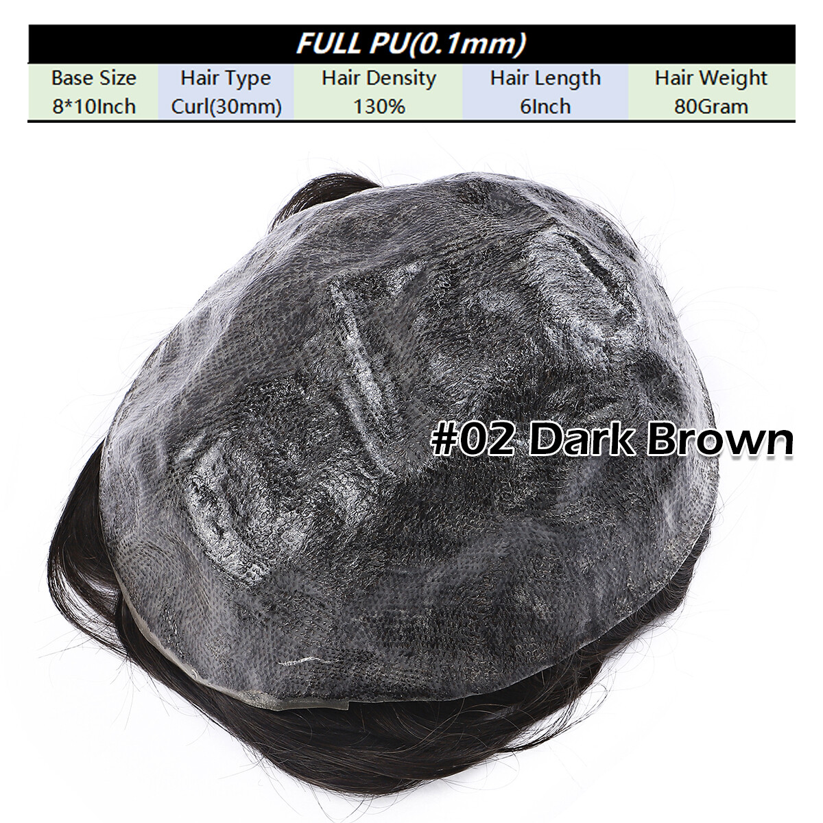 Men Toupee Hairpiece Tape In Human Hair Thin Skin V-loop Replacement System Gray