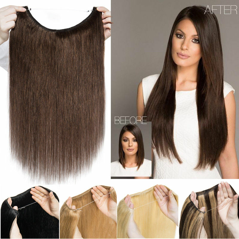 Ombre Handmade Flip India Human Hair Extensions Invisible Wire good Hair Weft