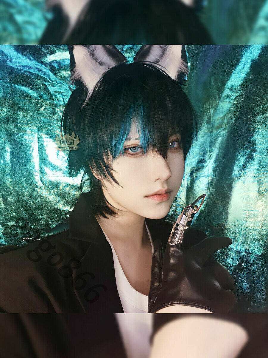 Japanese Harajuku Fashion Fringe Mix Short Hair Boys Men Daily Cosplay Full Wig