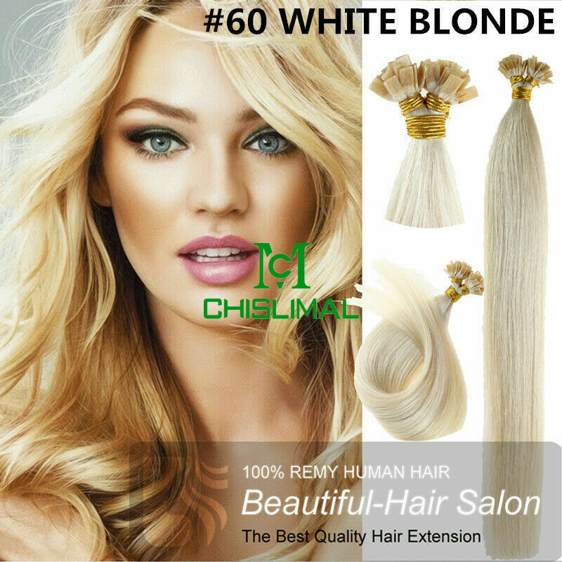 14″- 30inch Pre Bonded Flat Tip Keratin Remy Human Hair Extensions 1G thick hair