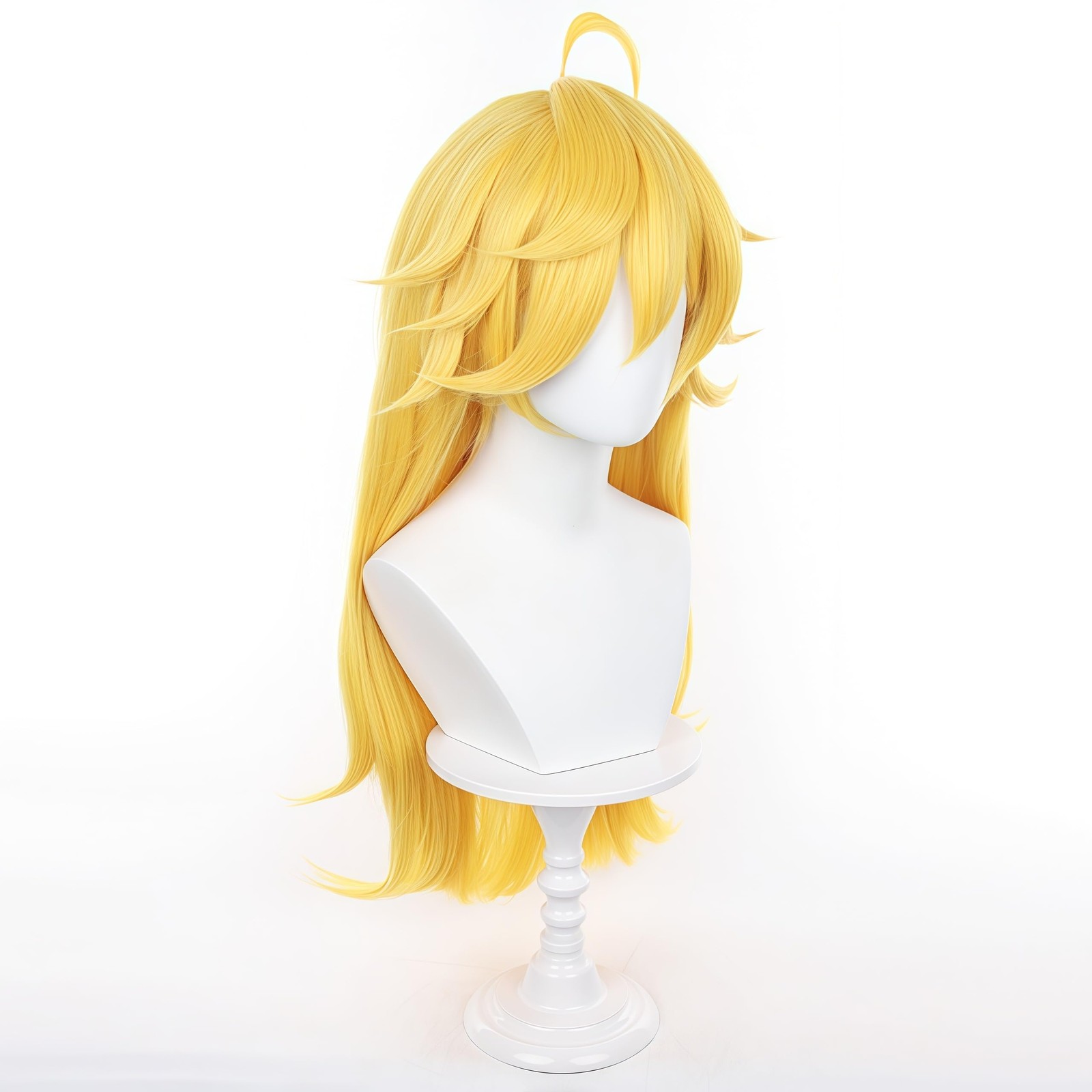 Blonde Hair Long Straight Wig With Wig Cap Party Costume Cosplay Daily Use