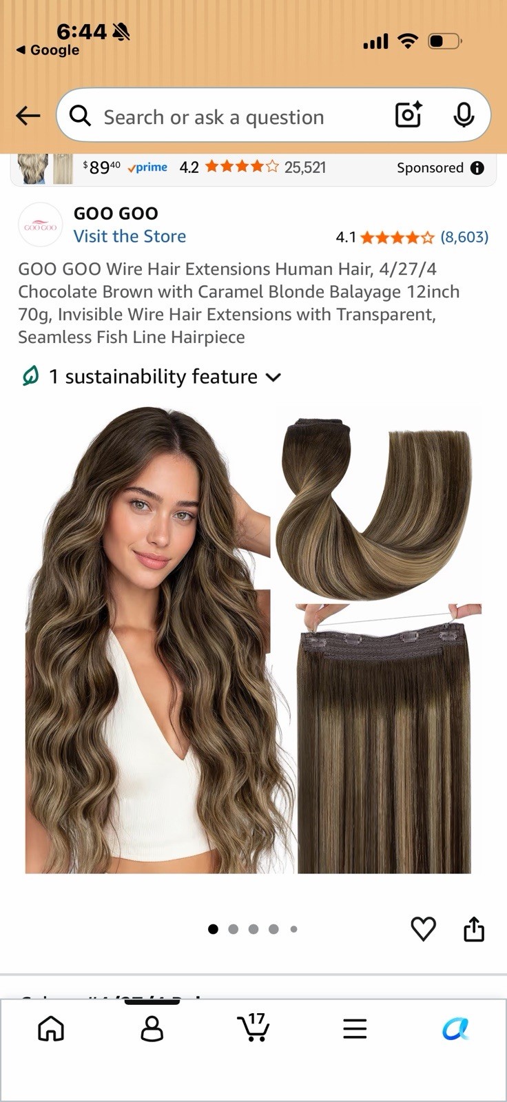 Goo Goo Halo Chocolate Brown With Carmel Highlights